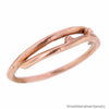 One of a Kind Italian Designer 14K Solid Rose Gold Wedding Band Size 7
