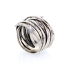 Sterling Silver Multi Wrap Around Band Artisan Ring
