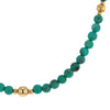 Beautiful Kingman Turquoise Waterfall Necklace with 14K Solid Gold Beads