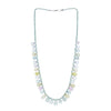 Multicolor Beryl Teeardrops & Microbeads Beaded Necklace