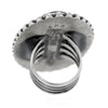 Massive Navajo Sterling Silver Ring with Royston Turquoise by E R B size 9