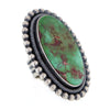 Massive Navajo Sterling Silver Ring with Royston Turquoise by E R B size 9