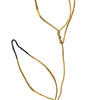 Withered Leaves Italian Designer Necklace in Partially Oxidized Brass