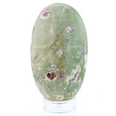 Ruby in Fuchsite Oval Egg Sculpture