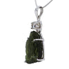 Raw Moldavite & Herkimer Diamond Necklace v2