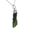 Starborn Raw Moldavite and Crystal Pendant Necklace