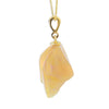 6 ct Australian Organic Opal Pendant & 3 Diamonds in Solid Gold