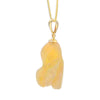 4 ct Australian Organic Opal Pendant on Solid Gold Chain