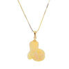4 ct Australian Organic Opal Pendant on Solid Gold Chain