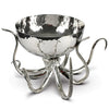 Luxury Octopus Punch Bowl Ice Tub in Sterling Silver Pewter