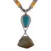Citrine and Turquoise Runway Necklace
