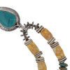Citrine and Turquoise Runway Necklace