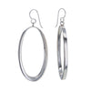 Bauhaus Elipse Sterling Silver Hoop Earrings