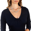 Multicolor Beryl Teeardrops & Microbeads Beaded Necklace