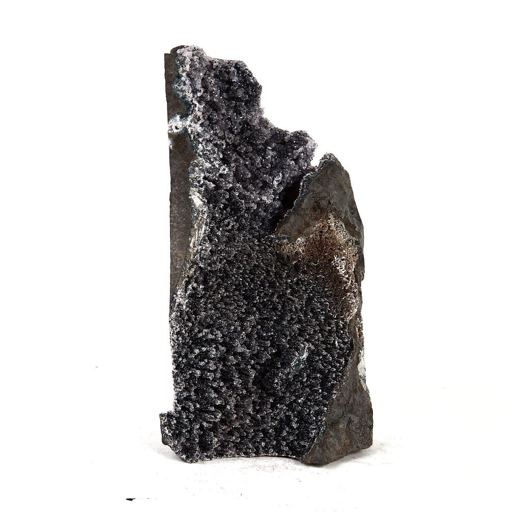 Black Amethyst Drusy with Cut Base v2