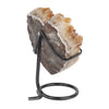 Citrine Drusy Geode Heart on Stand