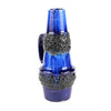 Cobalt Blue and Black Lava Glaze Vase Made in West Germany by Scheurich v3