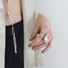 Costellazione Piegata One of a Kind Handmade Italian Designer Ring Adjustable