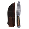 Custom Built 416 Layer Hi Carbon Damascus Blade Knife with Pine Cone Handle