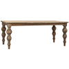 Mindi Wood Dining Table With Turned Legs