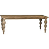 Mindi Wood Dining Table With Turned Legs