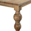 Mindi and Pine Wood Dining Room Table With Turned Legs