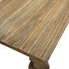 Mindi and Pine Wood Dining Room Table With Turned Legs