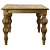 Mindi Wood Dining Table With Turned Legs