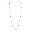Natural Emerald Necklace 18K Solid Gold