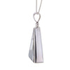 Epidote In Quartz Crystal Sterling Silver Pendant Necklace