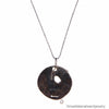 Coralli Italian Designer Necklace in Hammered Silver, 14k Gold & Amethyst