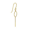 Gold Circles Earrings in 14k Gold Filled Sterling Silver