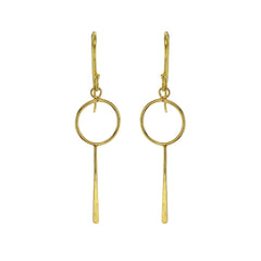 Gold Circles Earrings in 14k Gold Filled Sterling Silver