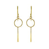 Gold Circles Earrings in 14k Gold Filled Sterling Silver