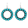 Sleeping Beauty Turquoise Navajo Artisan Earrings