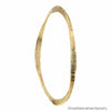 One of a Kind Italian Designer Bangle Bracelet from Hammered 14K Solid Gold