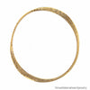 One of a Kind Italian Designer Bangle Bracelet from Hammered 14K Solid Gold