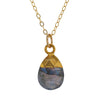 Petite Faceted Labradorite Pendant Necklace