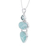 Larimar & Aquamarine Sterling Silver Pendant Necklace