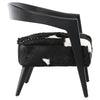 Liara Modern Lounge Chair with Goat Hide Seat