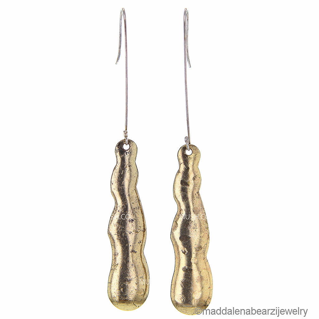 Trickles of Water One of a Kind Handmade Designer Earrings