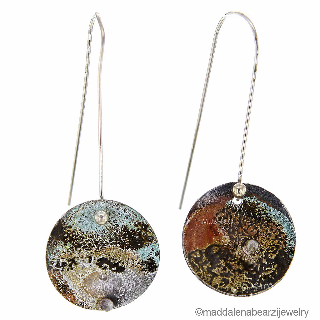 Piccola Costellazione Piegata One of a Kind Handmade Designer Earrings