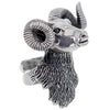Massive Bighorn Ram's Head Sterling Silver Adjustable Ring