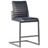 The W Genuine Leather Counter Stool PAIR