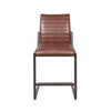 The W Genuine Leather Counter Stool PAIR