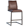 The W Genuine Leather Counter Stool PAIR