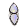 Butterfly Moonstone Sterling Silver Ring Size 7.5
