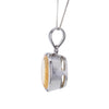 Brilliant Oval Citrine Pendant Necklace