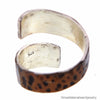 Snakeskin Modern Unisex Spiral Sterling Silver Ring Size 9