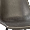 Pertoya MSM Dark Gray Vegan Leather Stool